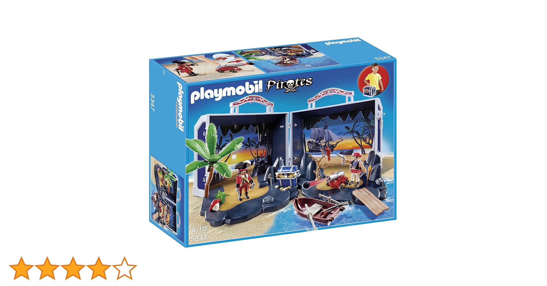 Playmobil Pirates 5347 海賊 パイレーツ Playmobil Pirates 5347/5947 Treasure Chest Take Along Case